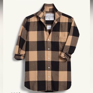 JOEDY Tan and Black Check, Flannel, Small